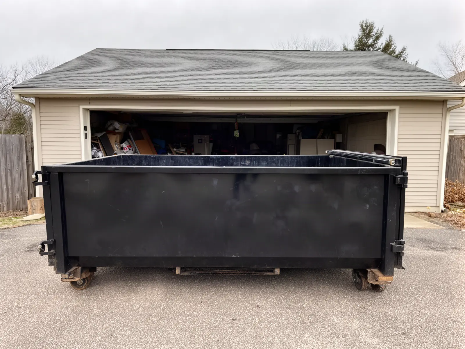 Roll-off dumpster from McDonnell & Sons Dumpster Rental in Evansville, IN
